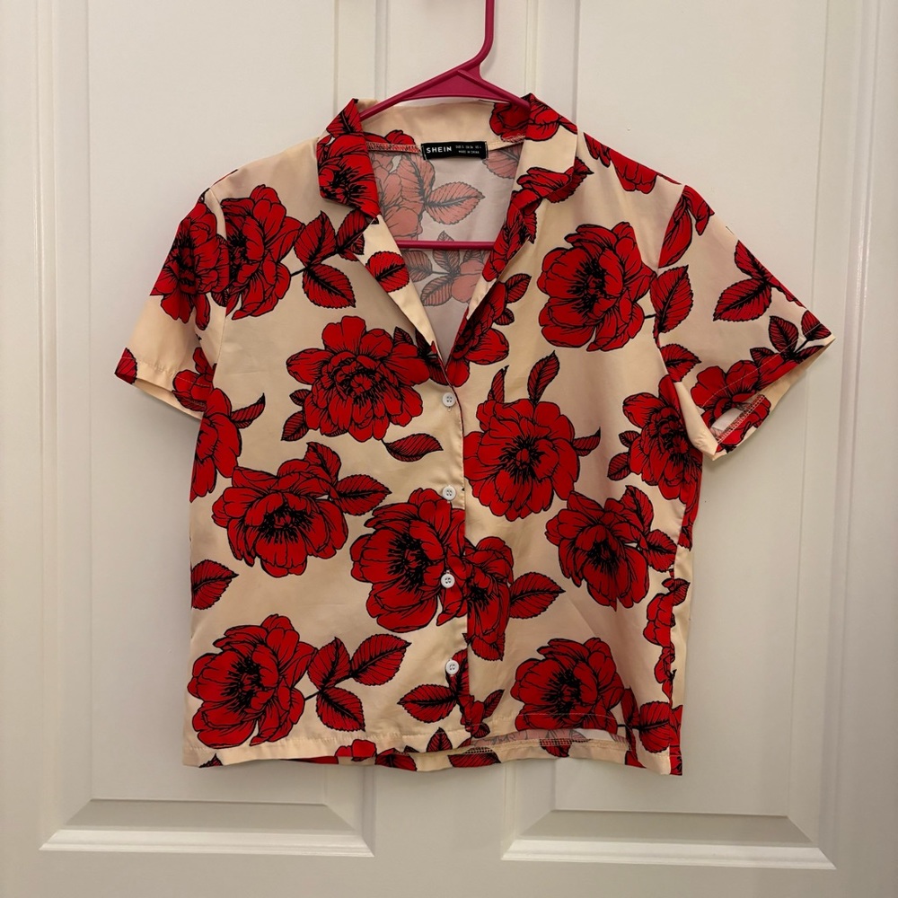Floral Button Down Shirt
